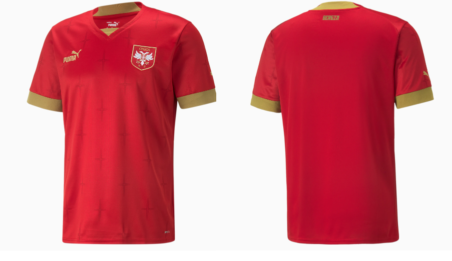 camiseta titular serbia