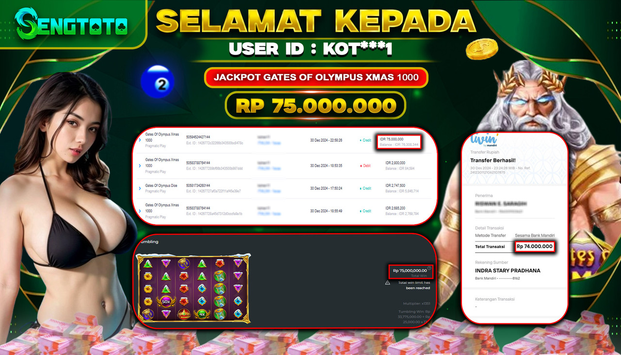 BUKTI PEMBAYARAN SLOT GATES OF OLYMPUS XMAS 1000