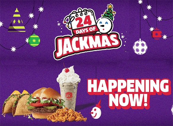Unwrap 24 Days of Freebies & Deals at Jack in the Box’s “24 Days of Jackmas”