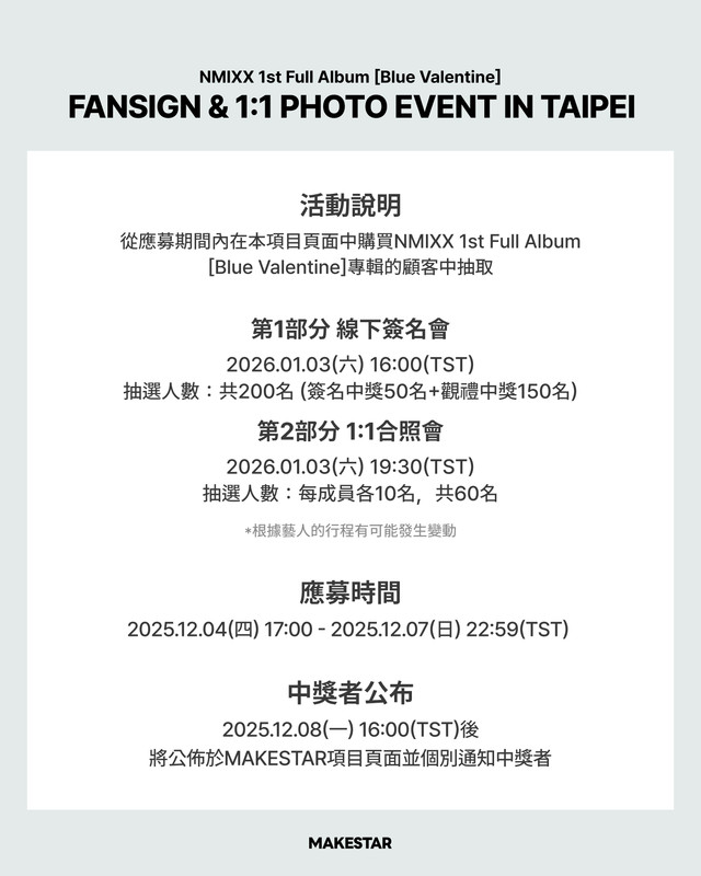 圖 NMIXX 正規1輯 台北簽名會 & 合照會 1/3