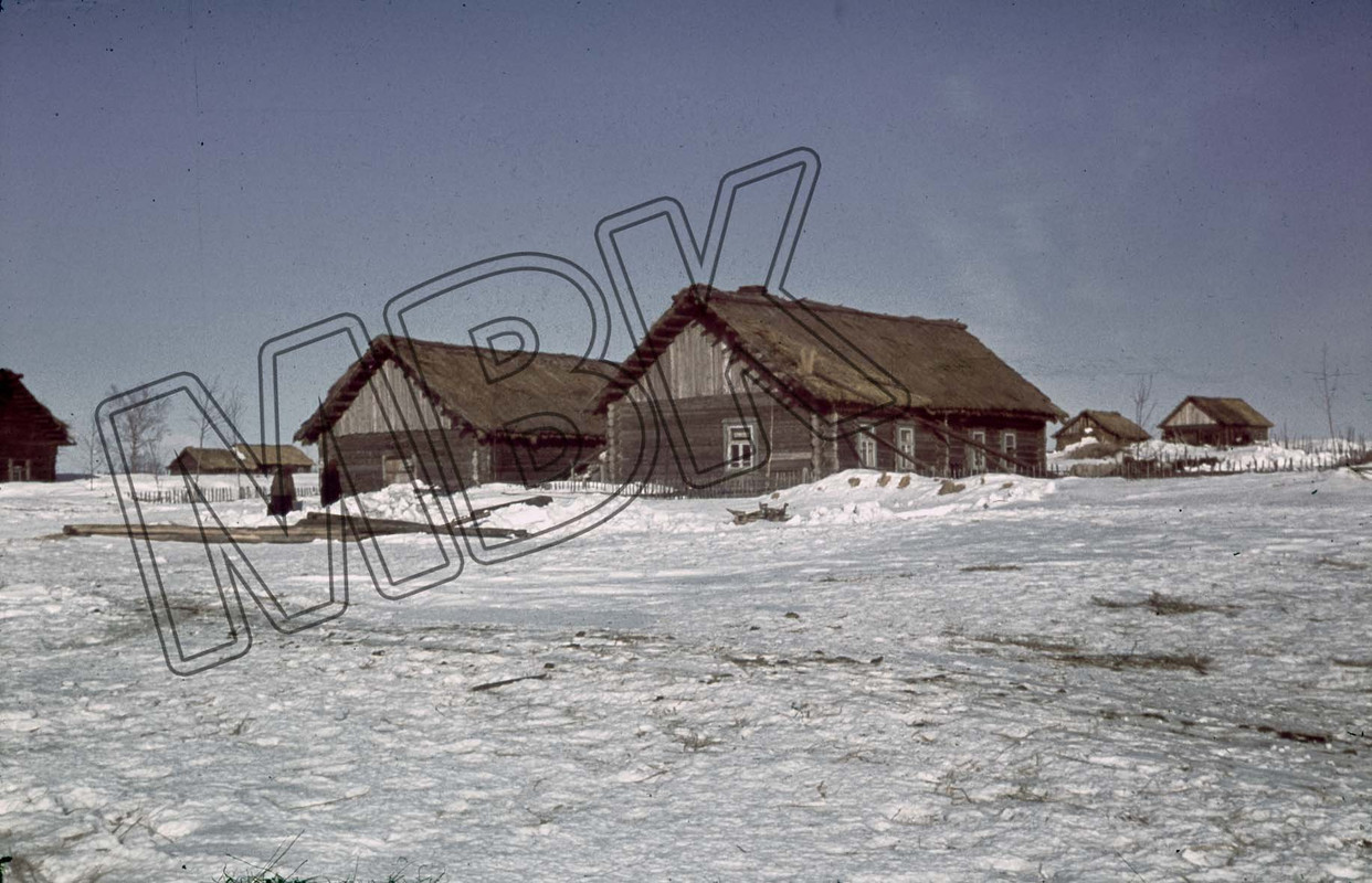 Quartier der Wehrmacht in Terenteevo, März 1942