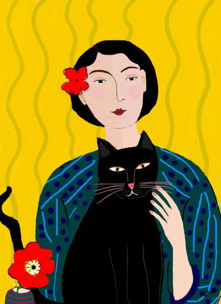 02-Lady-with-Black-Cat
