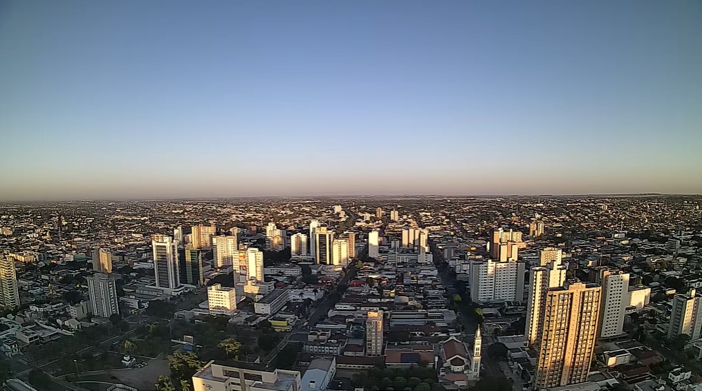Campo Grande nesta manhã de segeunda-feira