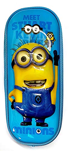 Jumbo Pencil Box Minions Blue