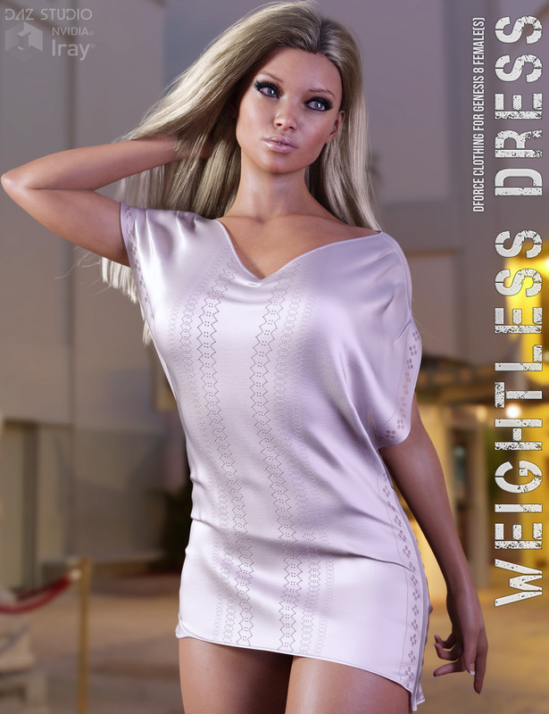 dForce Weightless Dress for Genesis 8 Females