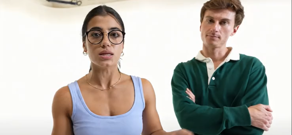 Sara Saffari Gets Her Bra Yanked Down by Horny Guy Perfect Beautiful Boobs Fully Exposed