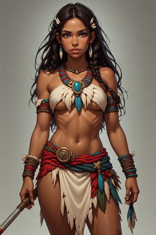 naked-polynesian-girl-warrior-(5)