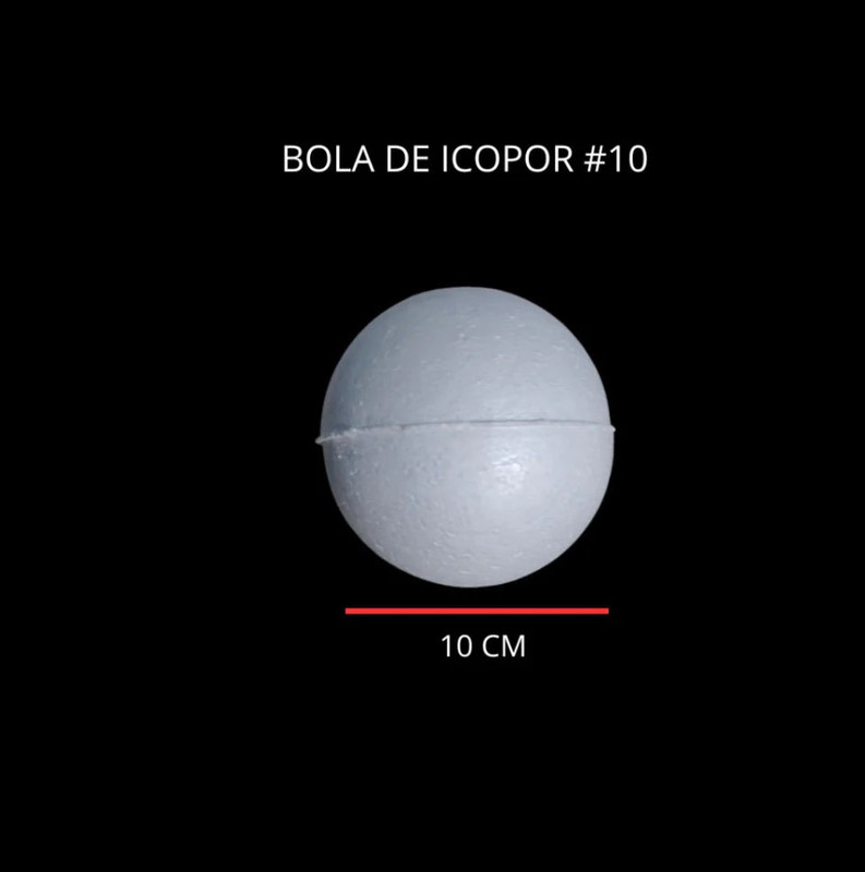 Bolas de Icopor #10 Esferas para manualidades y adornos navideños