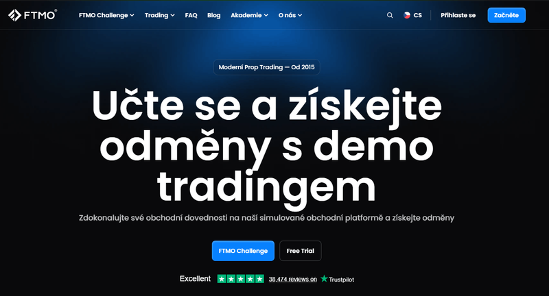 FTMO prop trading firms main page