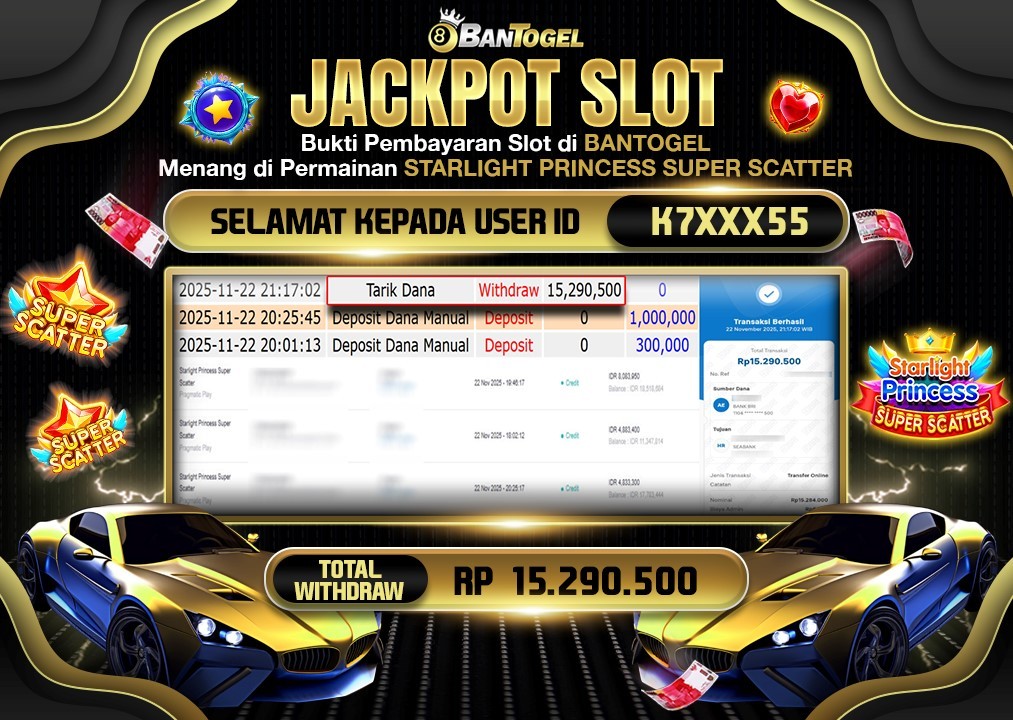 BUKTI JACKPOT LUNAS BANTOGEL