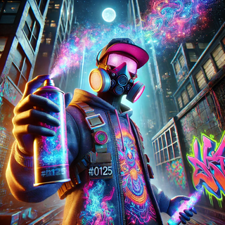 Graffitir #0125 is the artistic rebel of the RAM virtual world