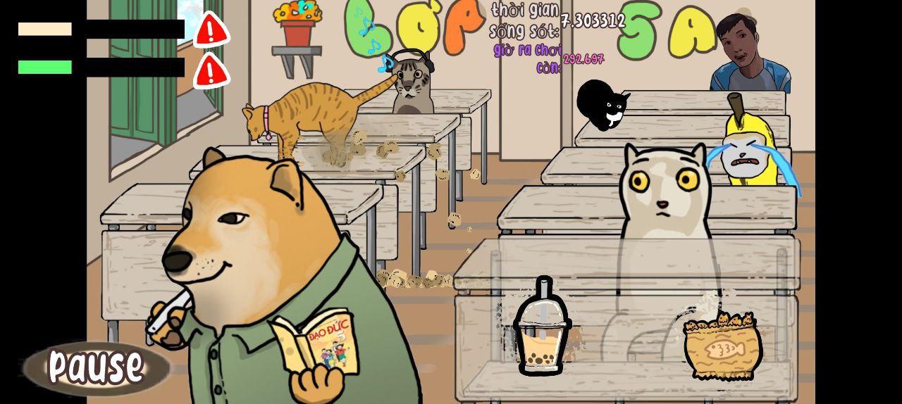 Cat Eat In Classroom APK