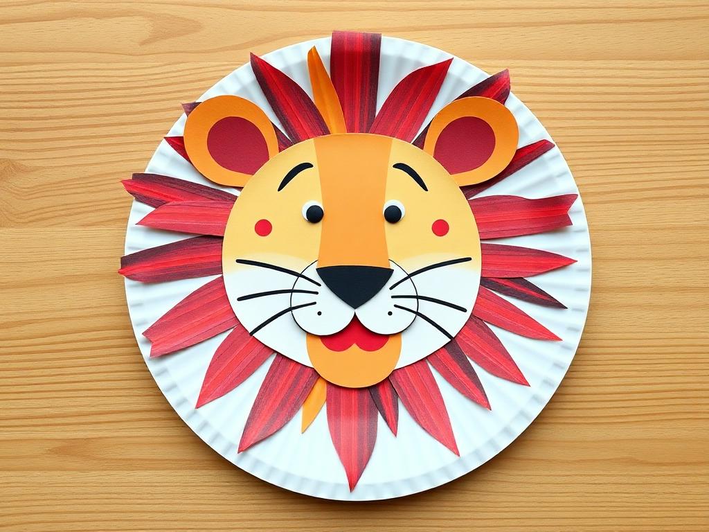 Paper Plate Lion