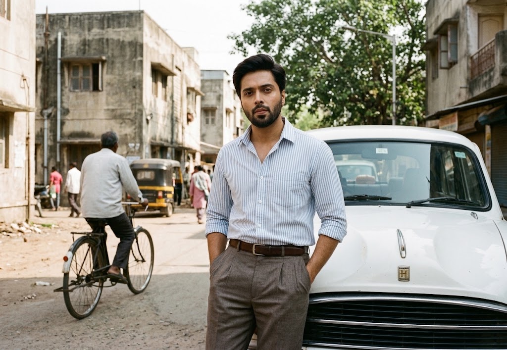 AI-generated example result for the Creative Images prompt: Classic Urban Indian Street Portrait by Prompt Craft