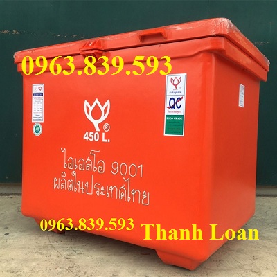 Thùng trữ lạnh 450lit thailand, thùng giữ nhiệt nắp mở có bản lề. Lh 0963 839 593 Ms.Loan Thung-da-thai-lan-450lit-1