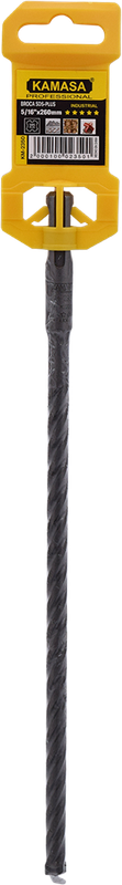BROCA SDS-PLUS CON 4 ARISTAS DE CORTE 5/16"x260mm 5 ESTRELLAS KAMASA