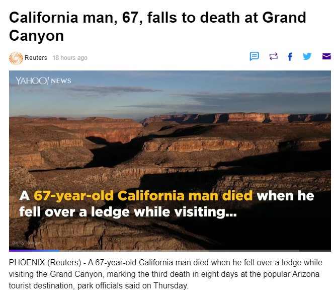 AC có nghĩ người ta tới chỗ này để suicide không? Grand-Canyon