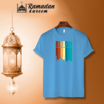 ইসলামিক ক্যালিগ্রাফি ডিজাইন কটন হাফহাতা টিশার্ট