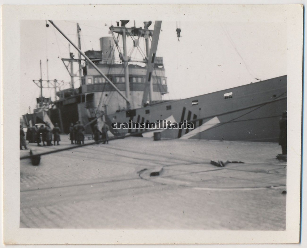 Orig. Foto Schiff Transporter HOHENHÖRN m. Tarn 