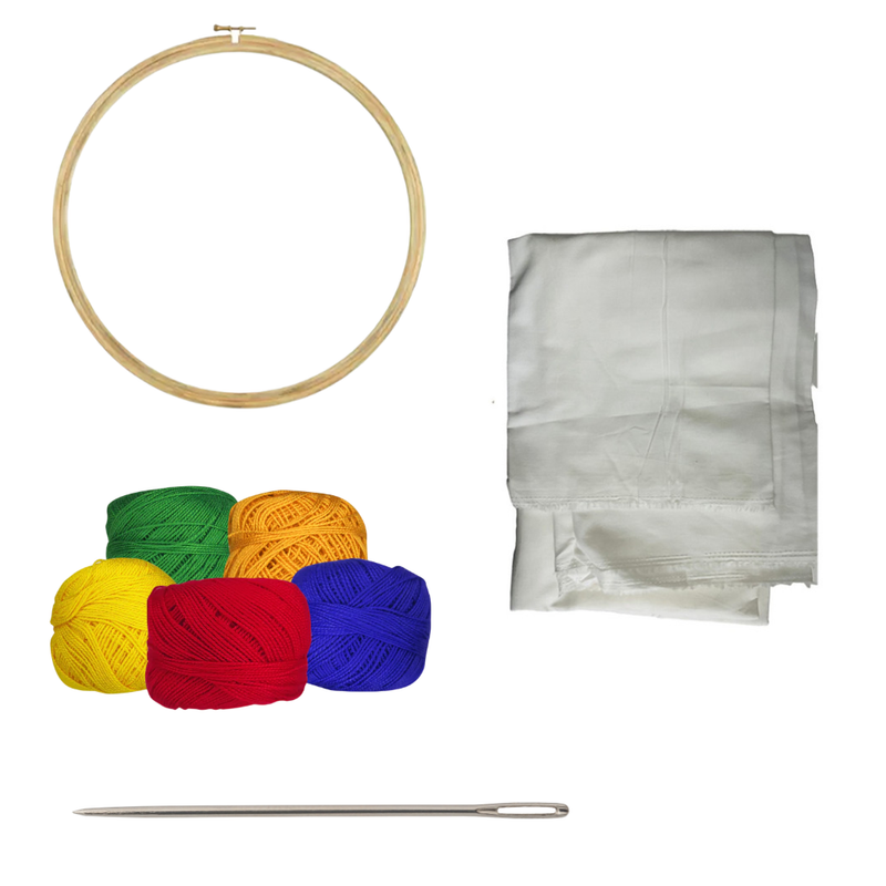 Penkraft Embroidery Art on Pouch DIY Kit | Complete DIY Craft Kit for Beginners & Hobby Artists