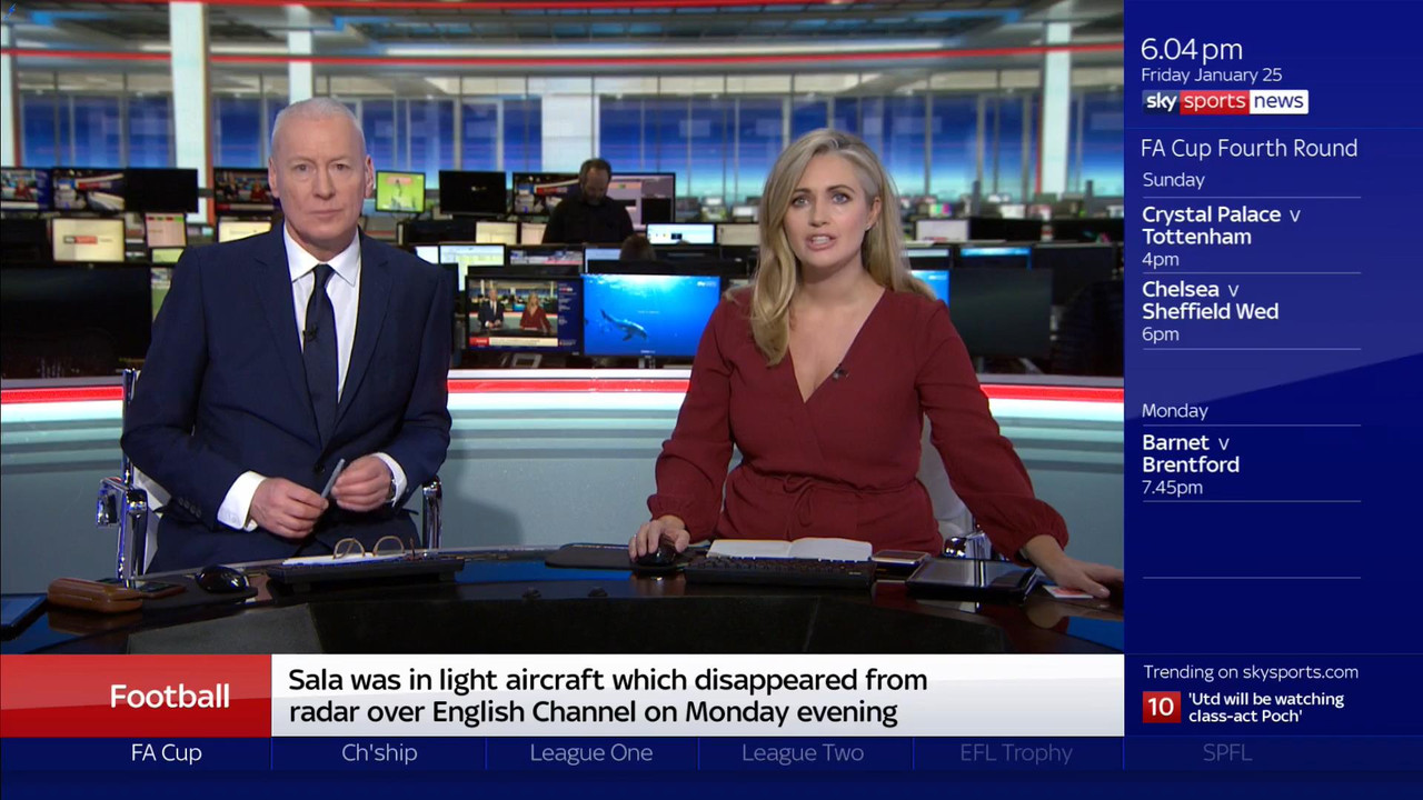 25 January - 18.00.00 - Sky Sports News At 6. A comprehensive ro