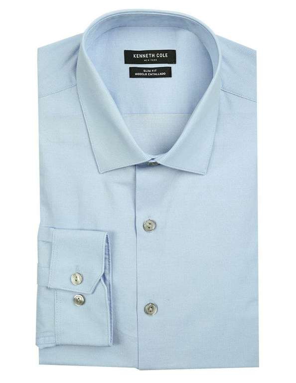 Liverpool Camisa Kenette Cole azul algodon en todas las tallas 

