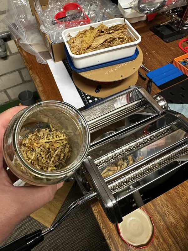 schredding my tobacco