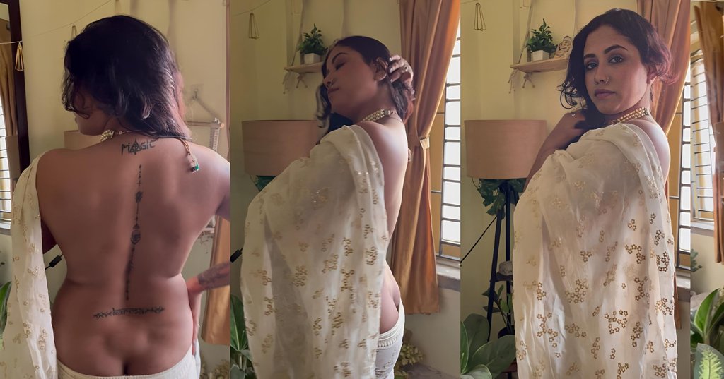 Yajna Seni Hottest Boob Show and Ass Cleft Goddess Vibe 
