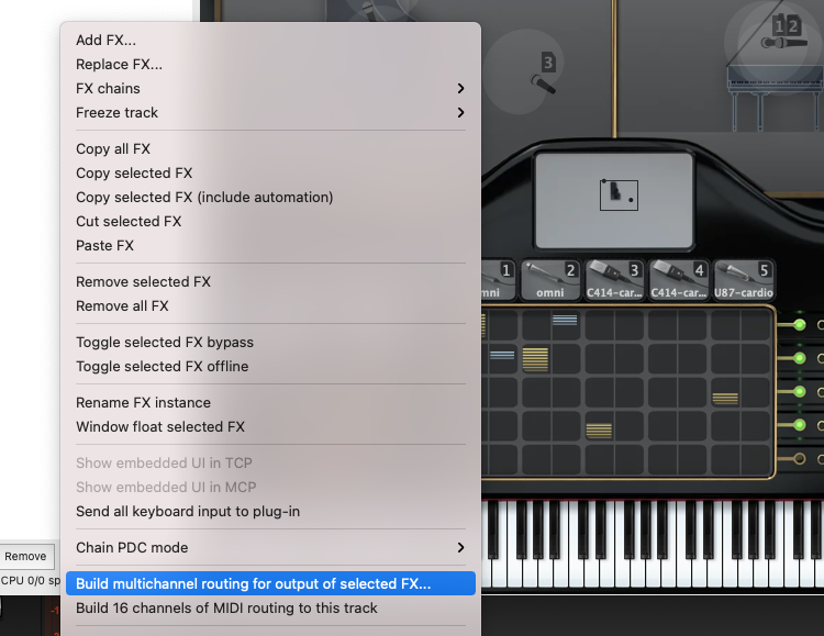 how to route a 4 MIDI-channels from virtual piano individually to 4 channel  output? - Cockos Incorporated Forums