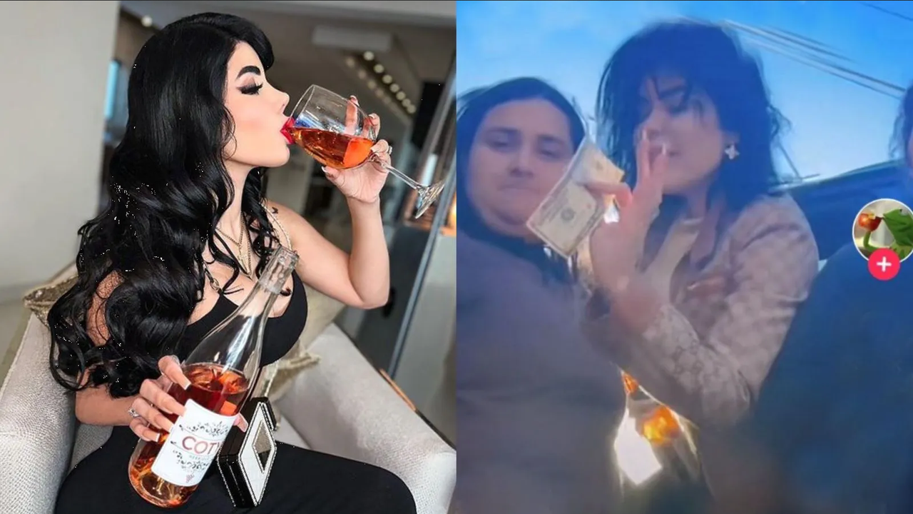 Sol León se emborracha y regala dinero a sus fans en la calle