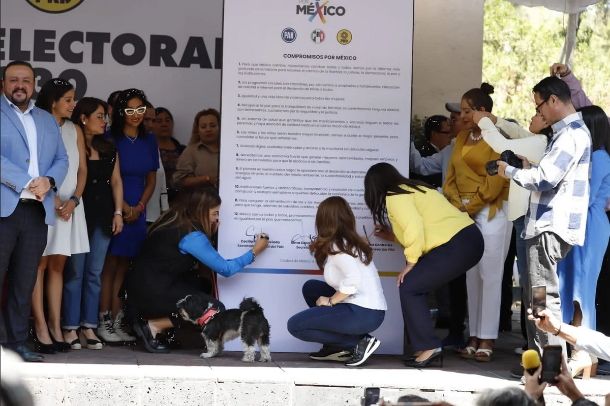 Firma alianza opositora compromisos por México