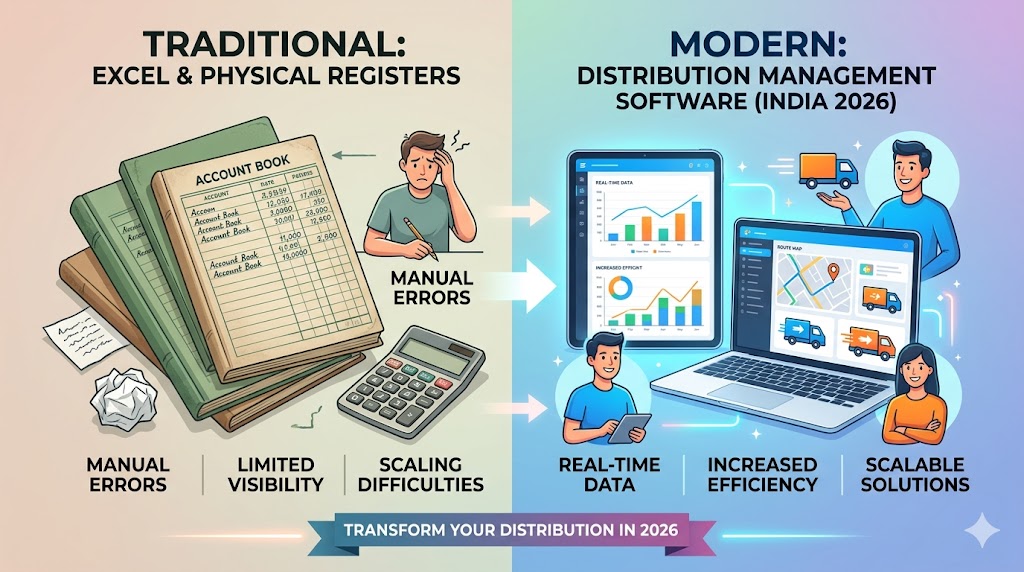 Excel/Register Entry vs Distribution Management Software in India (2026 Guide)