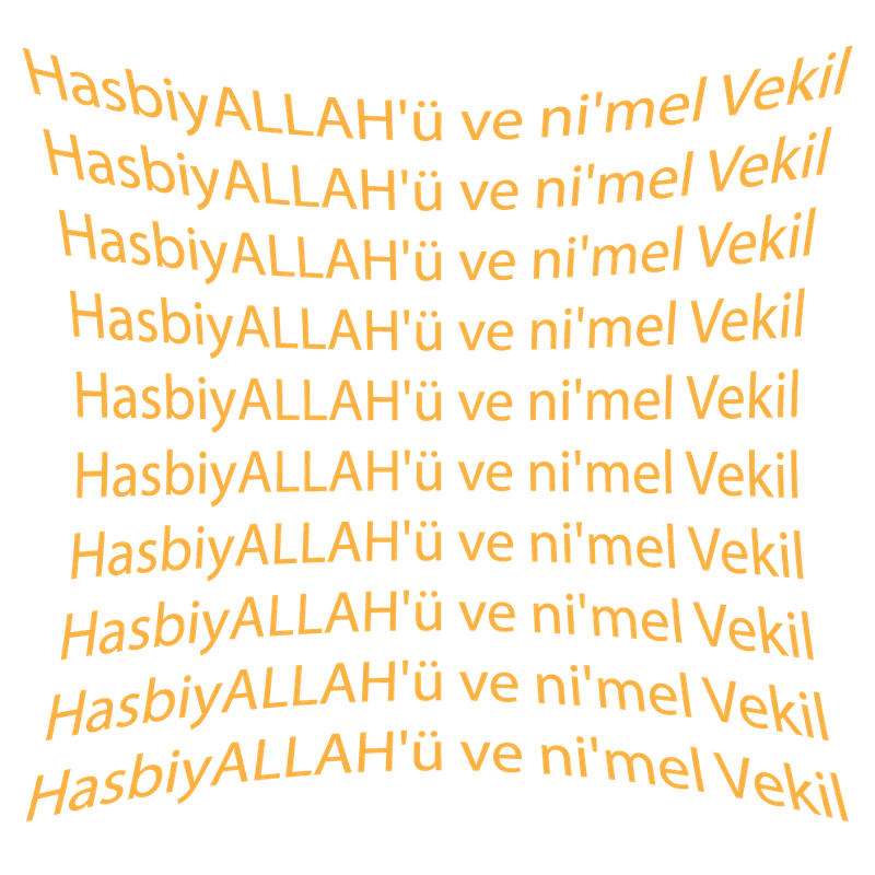 HasbiyALLAH'ü ve ni'mel Vekil75-01