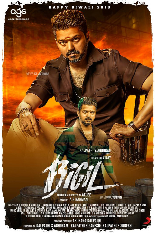 Bigil (2019) Hindi Dubbed 720p pDVDRip x264 Download