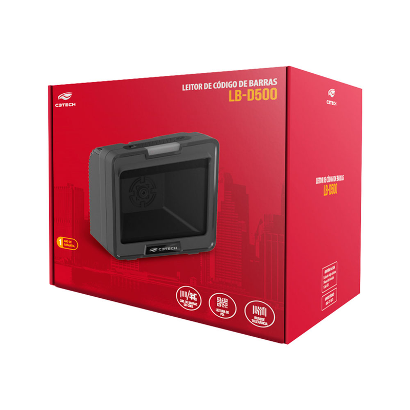 Leitor C3Tech LB-D500BK vista frontal