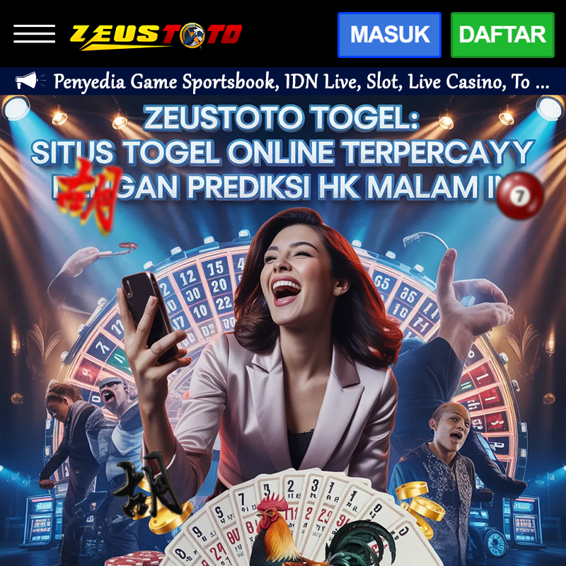ZEUSTOTO TOGEL: Situs Togel Online Terpercaya dengan Prediksi HK Malam Ini image 1
