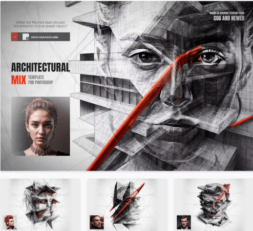 Architectural Mix Template for Photoshop - 50830361