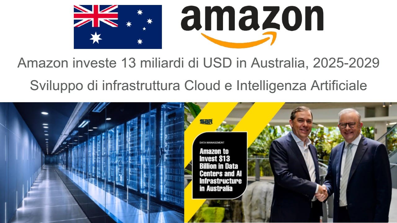 amazon-australia-13-miliardi-USD-IA-Cloud-2025-2029