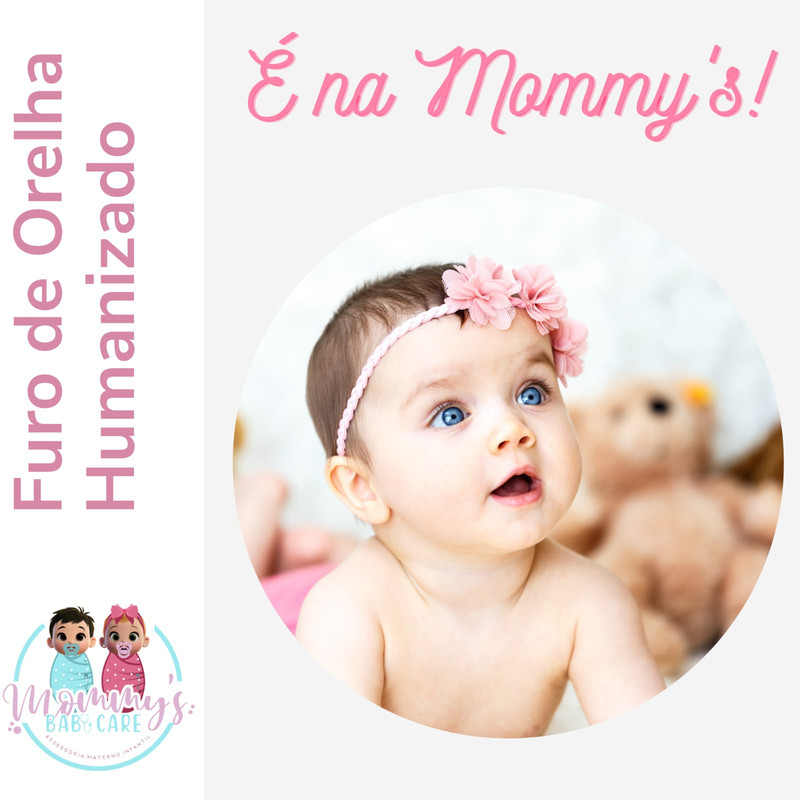 Momento Carinho Mãe e Bebê durante o furo humanizado