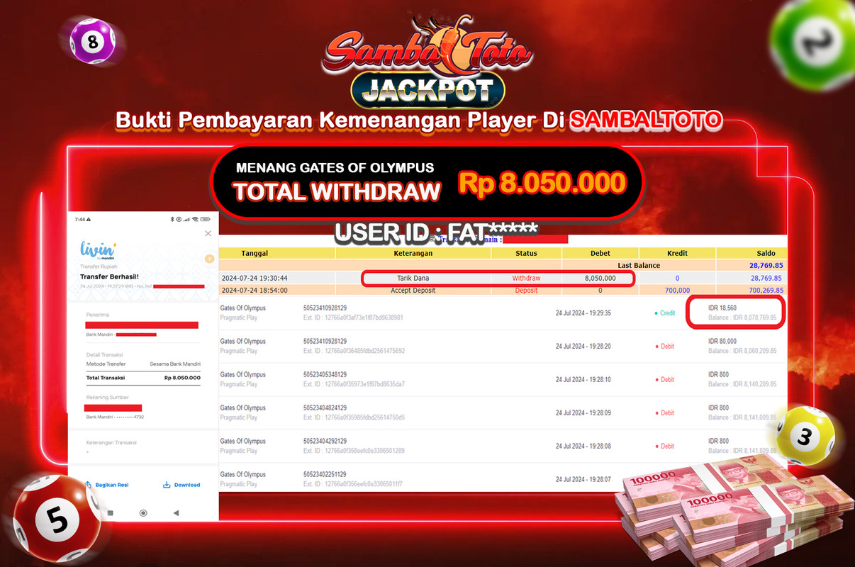 Bukti JP ( 24 Juli 2024 ) Lunas Rp 8.050.000,-