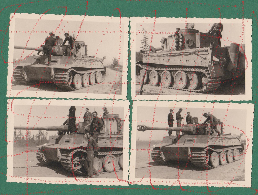 Original Foto Tiger Panzer Pz VI Panzermann Orden schw.ere Panzer Abteilung (1)