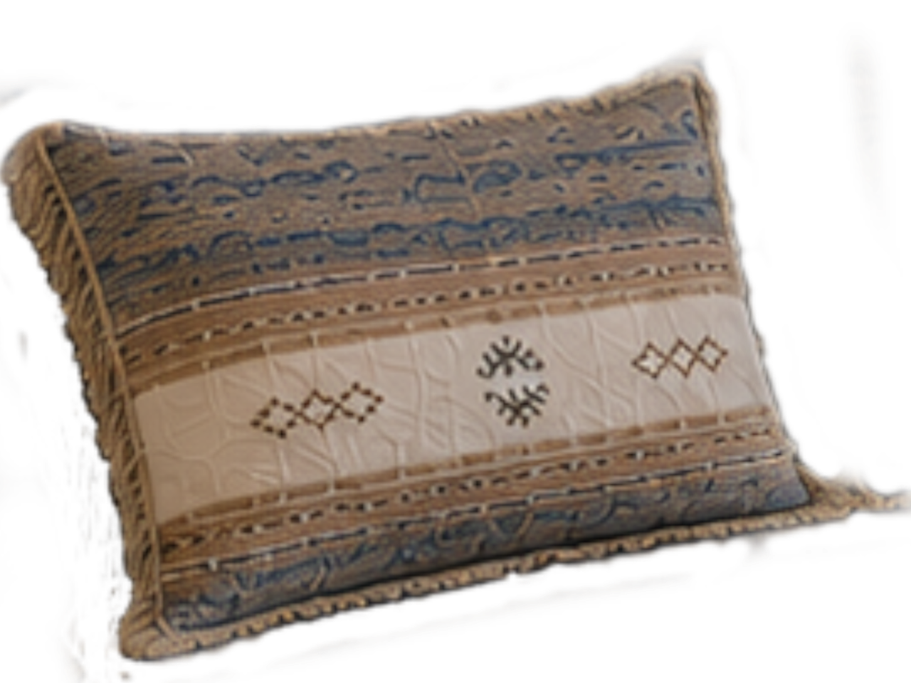 Moroccan Fringe Lumbar Pillow