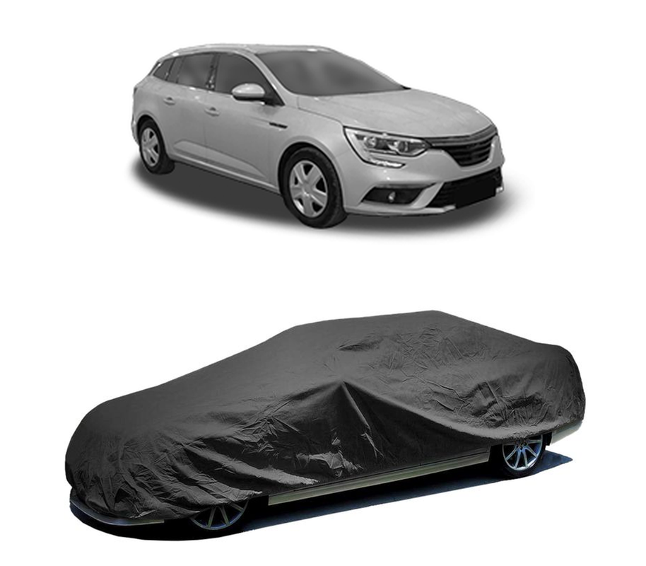Husa tip prelata auto pentru RENAULT MEGANE IV Grandtour (K9A/M/N_) 2016,culoare negru, material textil impermeabil, rezistanta la intemperii praf UV, CARPASSION Husa Protectie