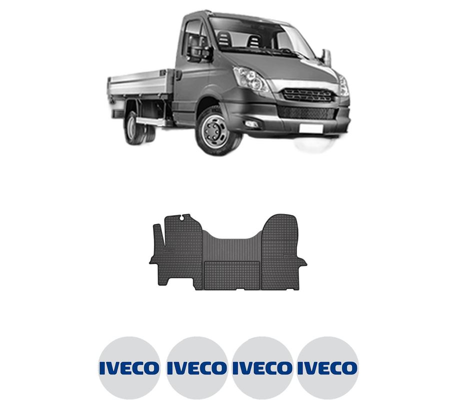 Set covorase presuri IVECO DAILY V Platform/Chassis din 2011-2014, auto, din cauciuc thermoplastic, 4 Stickere auto cu IVECO