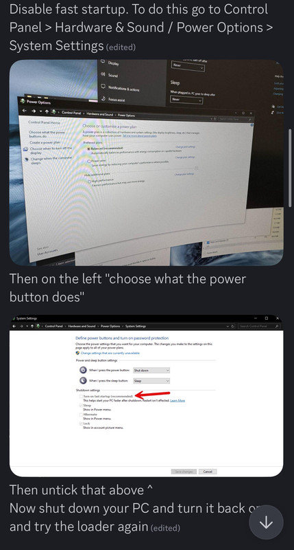 Troubleshooting Screenshot