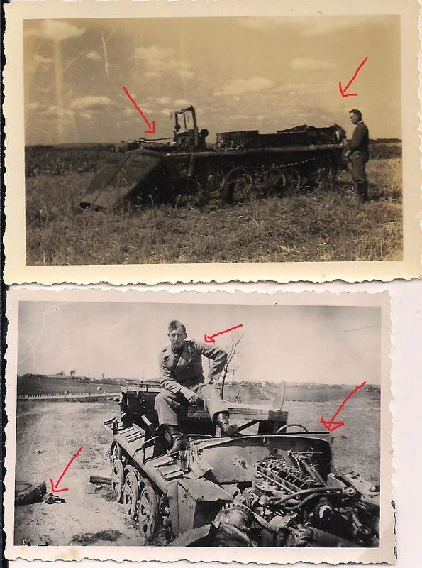 Fotos zerstörte deutsche Halbketten KFZ Volltref