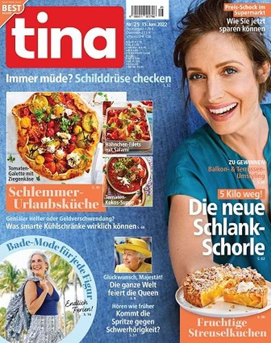 Cover: Tina Frauenzeitschrift No 25 vom 15  Juni 2022