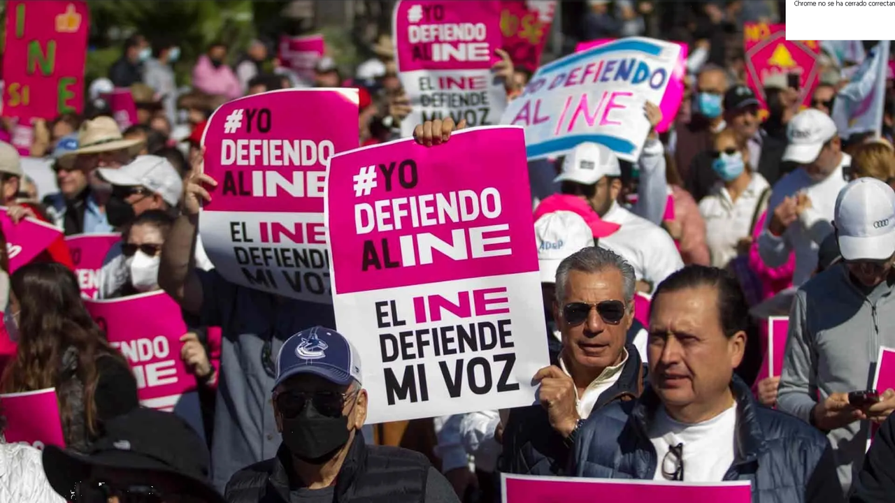 Este domingo, segunda marcha en defensa del INE