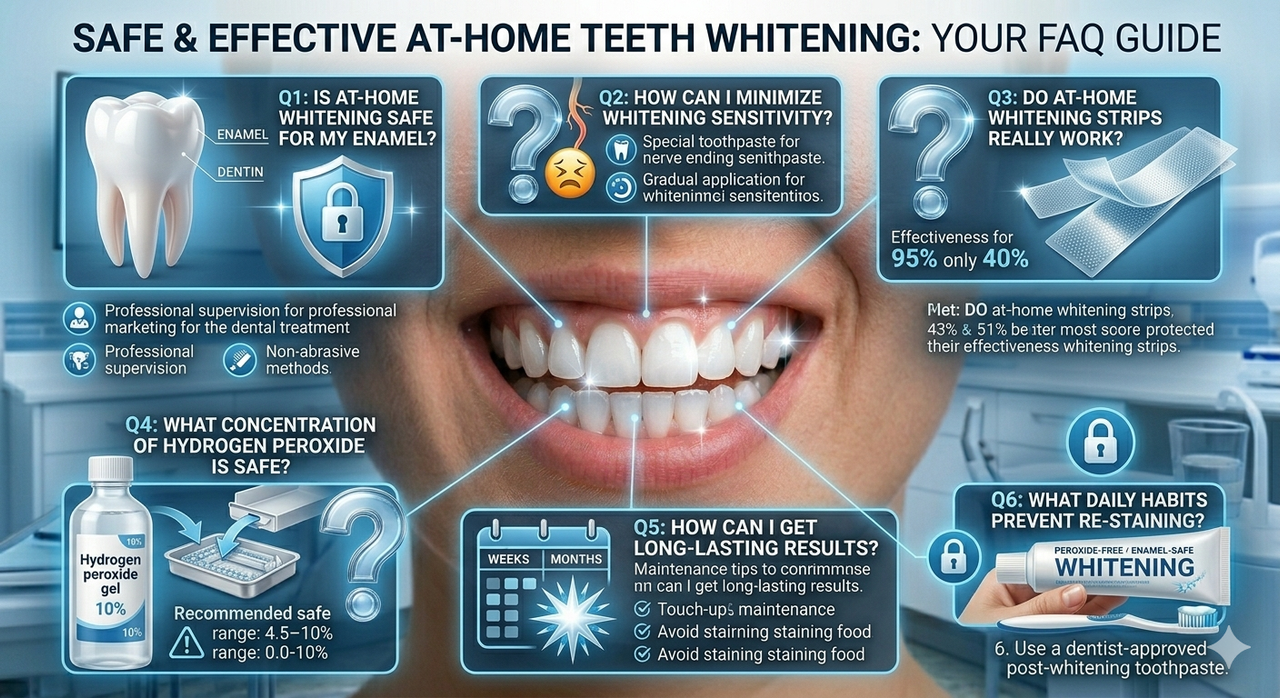 FAQ about safe teeth whitening at home