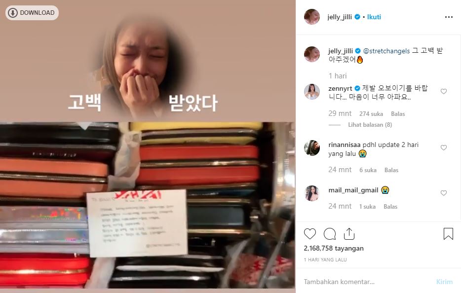 Unggahan terakhir Sulli di instagram